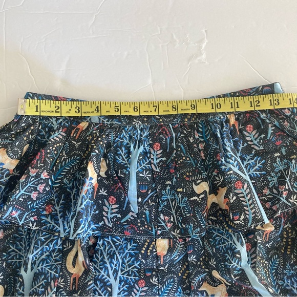 Stellah / tiered mini skirt with fox pattern - Picture 10 of 10